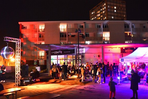 La dalle du Gros Chêne lors des festivités