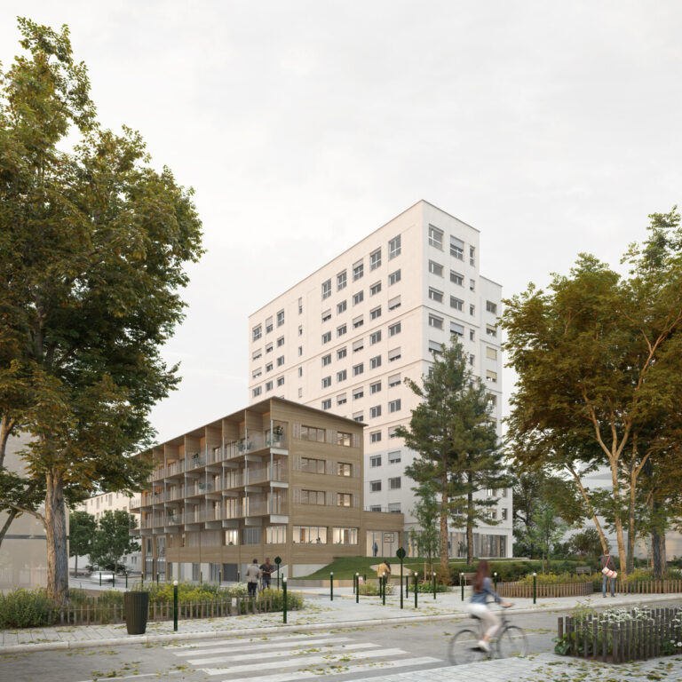 Perspective "63 Rochester" depuis l'Avenue Rochester